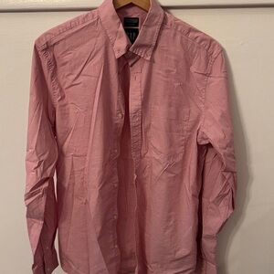 GAP Men's Casual Button Down in Soft Pink